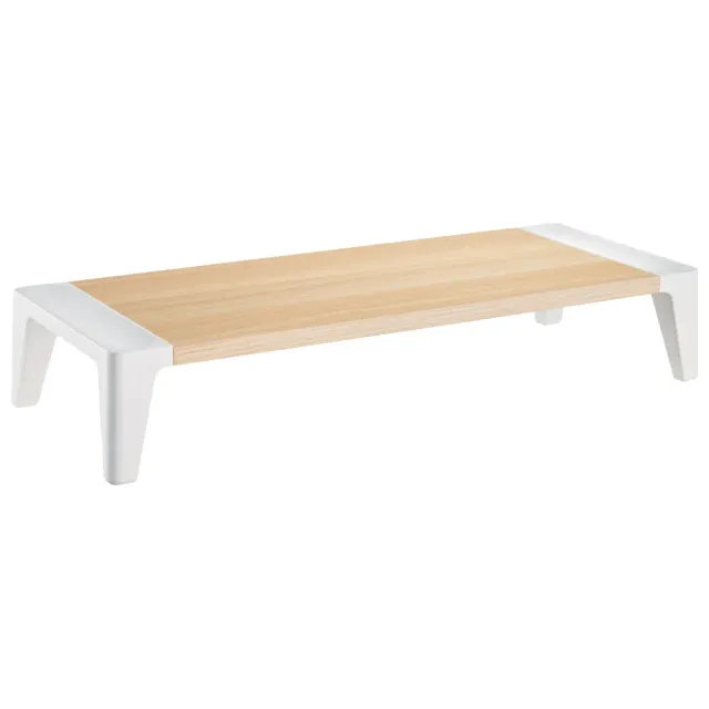 Acropaq supporto monitor rialzo 10 cm bianco legno singolo