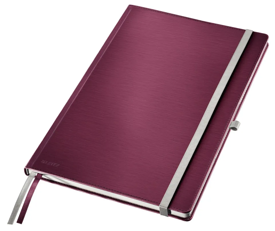 Leitz Style A4 taccuino quadretti rigido rosso granato
