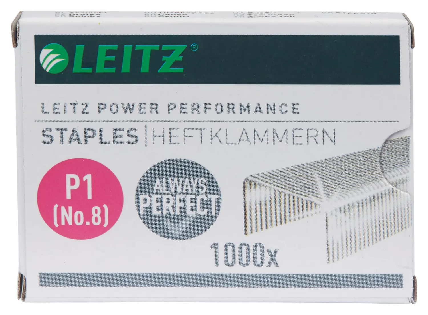 Leitz Ergo WOW 55780000 N°8 punti metallici 1000 pz 15 fogli