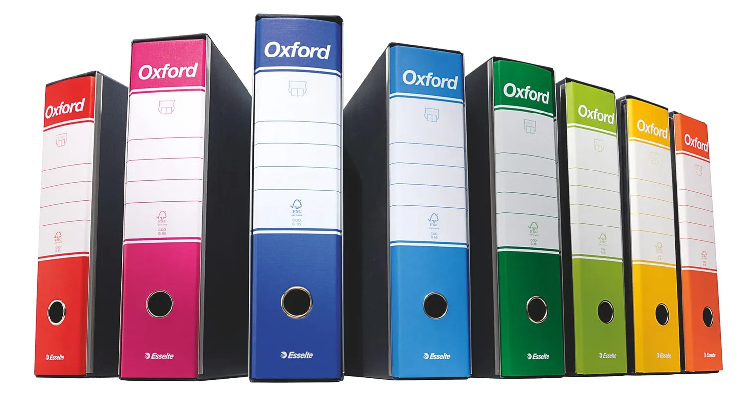 Esselte Oxford G82 registratore verde 5 cm per 300 fogli