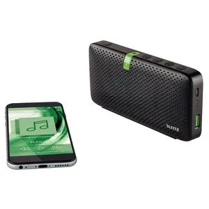 Leitz 65190095 cassa bluetooth conferenza nera portatile