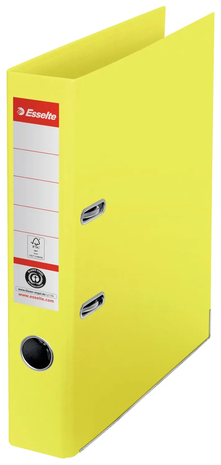 Esselte 627573 registratore a leva giallo dorso 5 cm