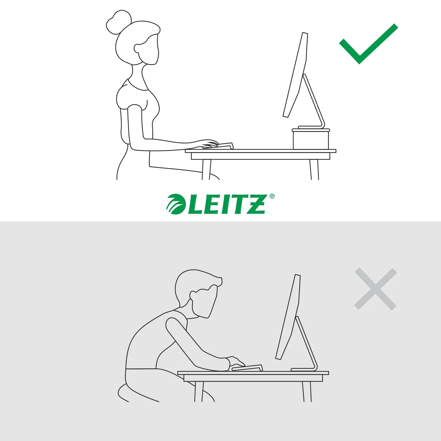 Leitz Ergo WOW Ergo supporto monitor 24" bianco 20 kg