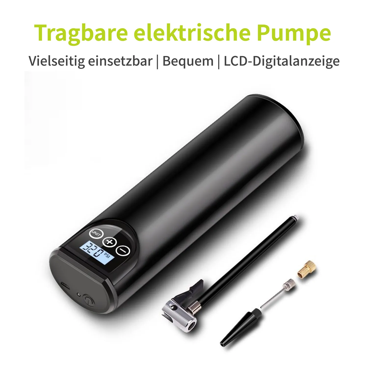 ACROPAQ Pompa Elettrica Bici Auto Palloni Ricaricabile