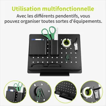 ACROPAQ Portapenne alluminio nero