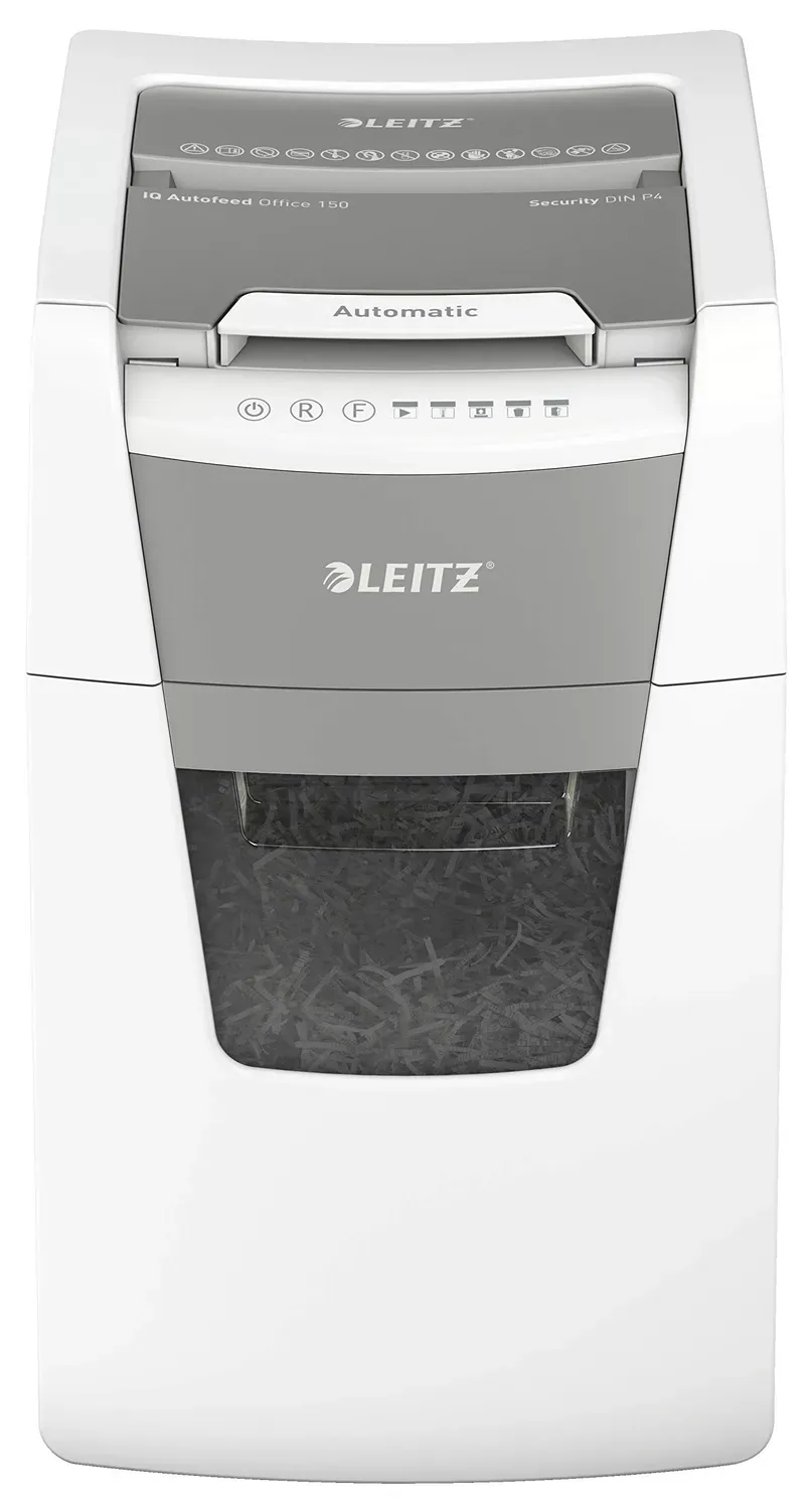 Leitz IQ Autofeed Office 80132000 distruggidocumenti 150 fogli P4
