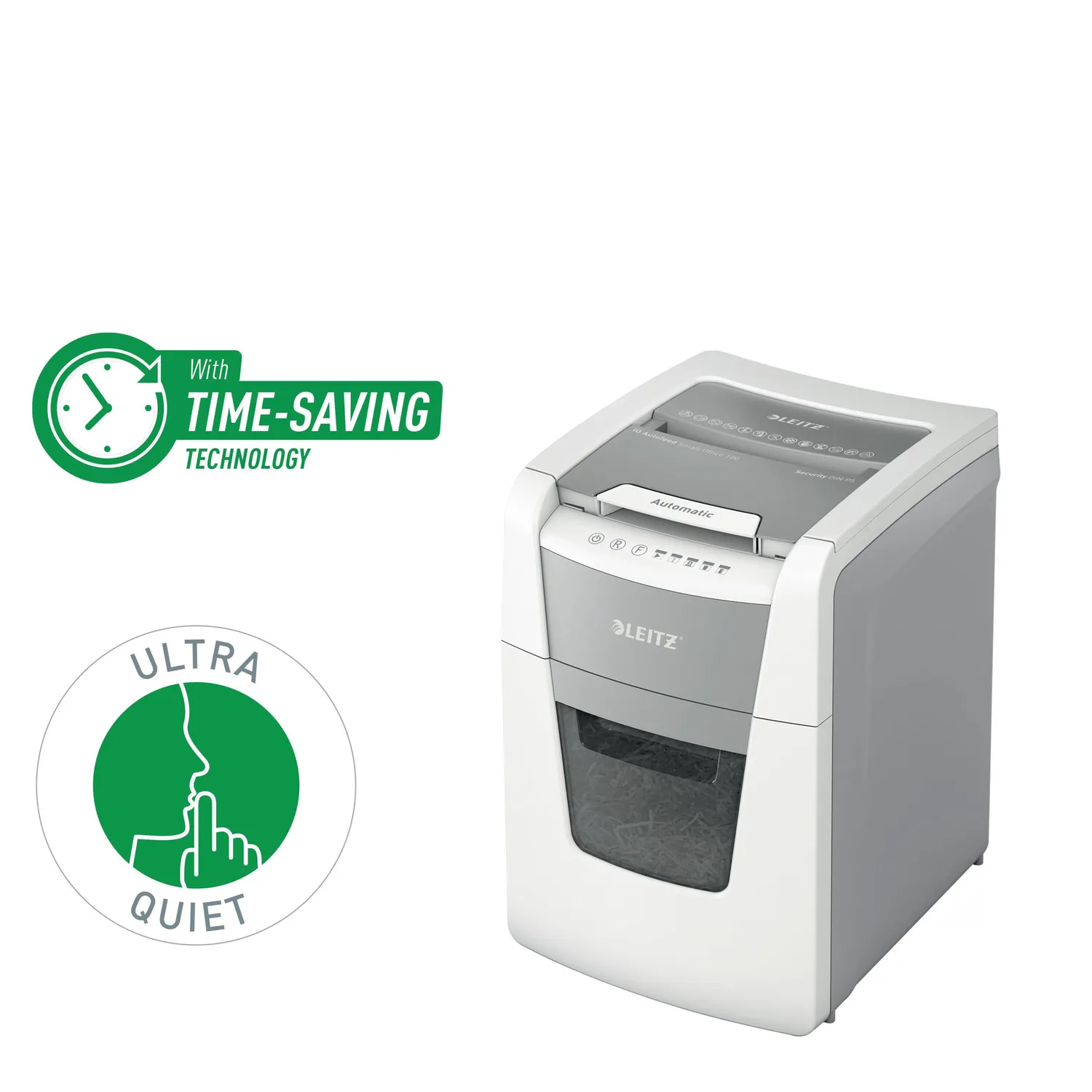 Leitz IQ Autofeed 100 distruggidocumenti P5 automatico 100 fogli
