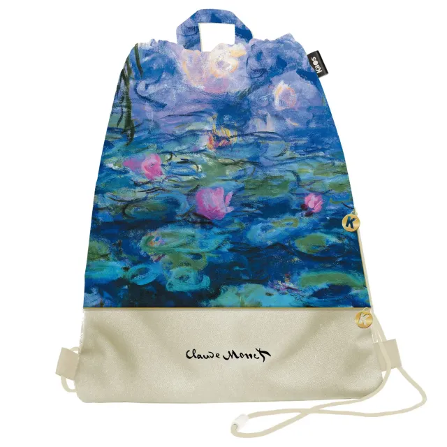 Kaos Classic Monet Ninfee sacca palestra 33x41 leggera