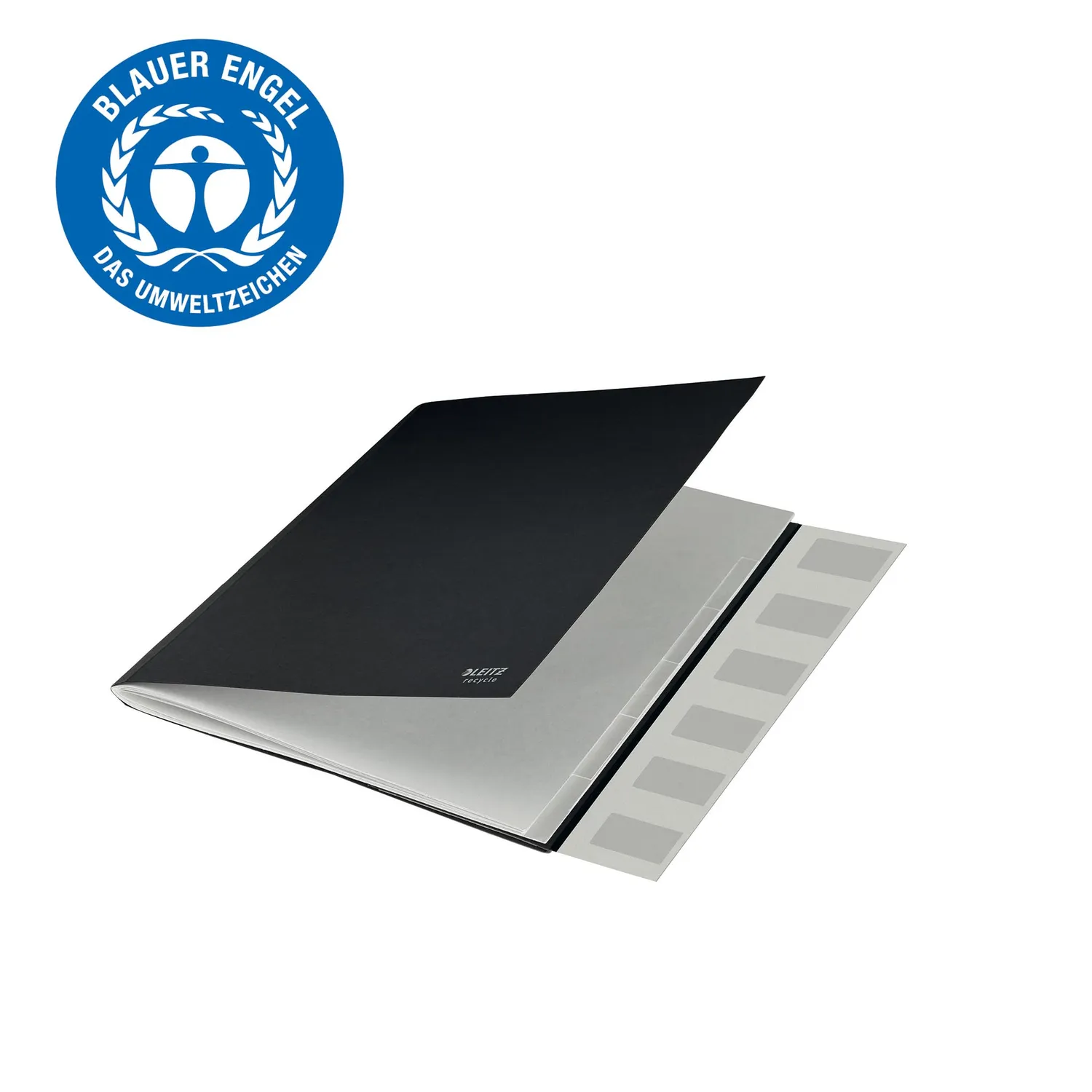 Leitz Ergo WOW 39140095 cartellina 6 divisori A4 nero 1 pezzo