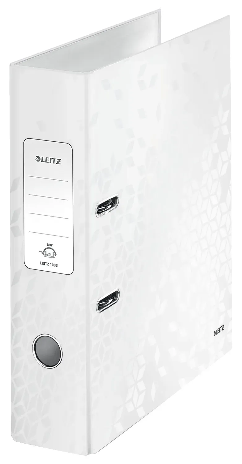 Leitz WOW 10050001 Registratore Leva 80mm Bianco A4