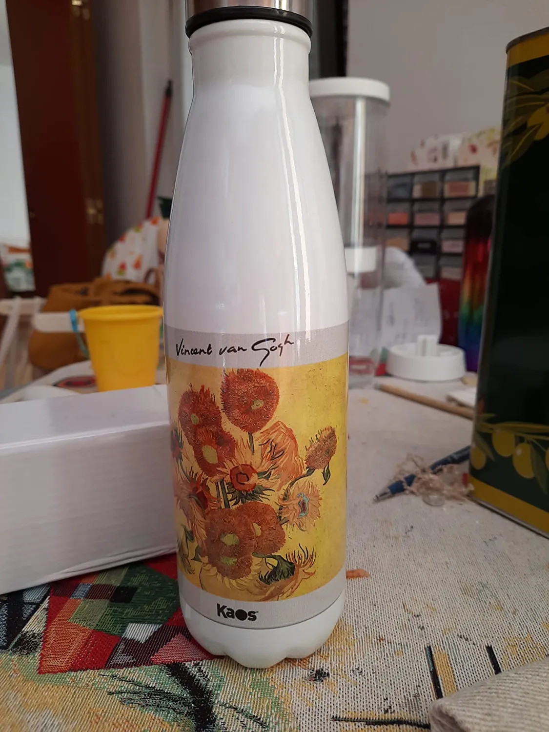 Kaos Van Gogh Notte Stellata borraccia termica 500 ml acciaio