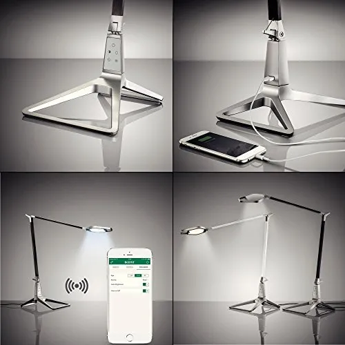 Leitz 62080004 lampada da scrivania LED bianco USB Bluetooth