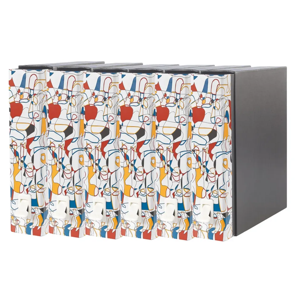 Esselte Dox 2 registratore a leva protocollo Infinity 6 pezzi dorso 8 cm