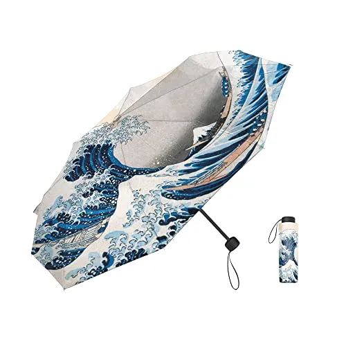 Kaos Hokusai ombrello pieghevole Grande Onda 97 cm