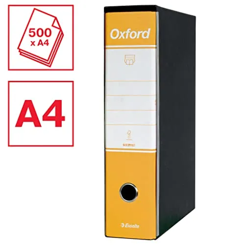 Esselte G85 registratore protocollo dorso 8 cm giallo 500 fogli