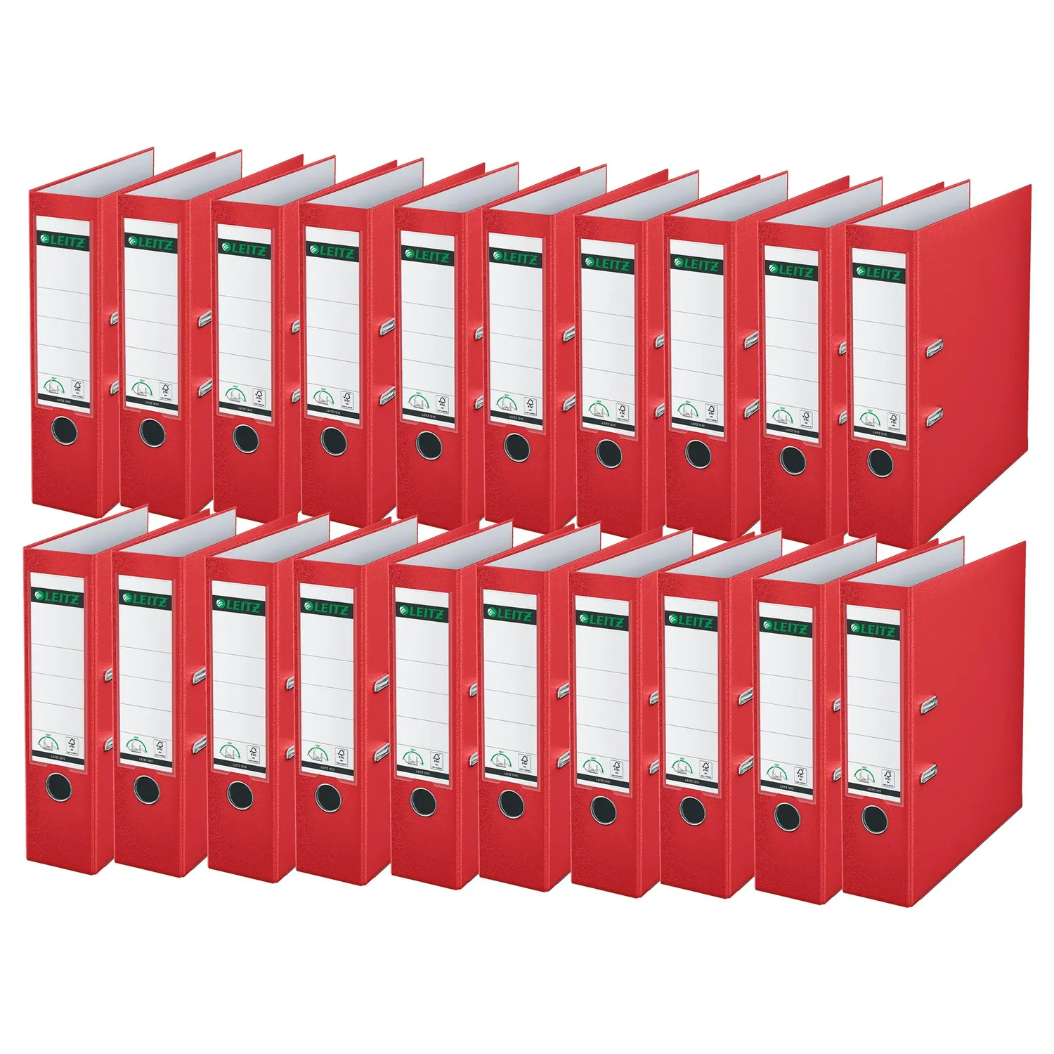 Leitz Ergo WOW 10105020 raccoglitore a leva A4 rosso chiaro 80 mm