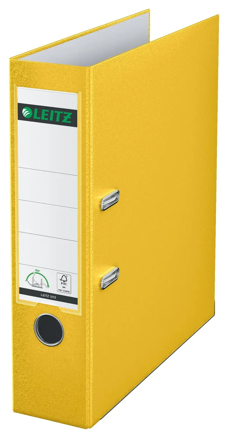 Leitz Ergo WOW 10105015 raccoglitore a leva giallo dorso 82 mm