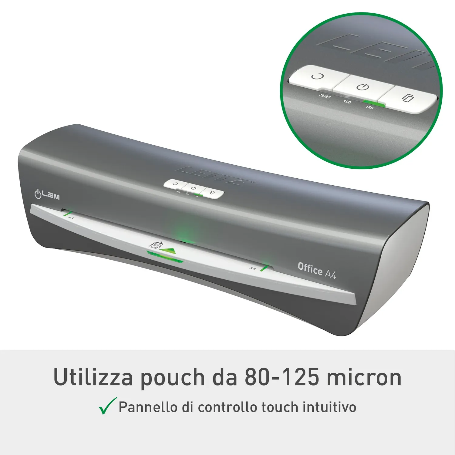 Leitz MyBox iLAM Office A4 plastificatrice argento 2 rulli