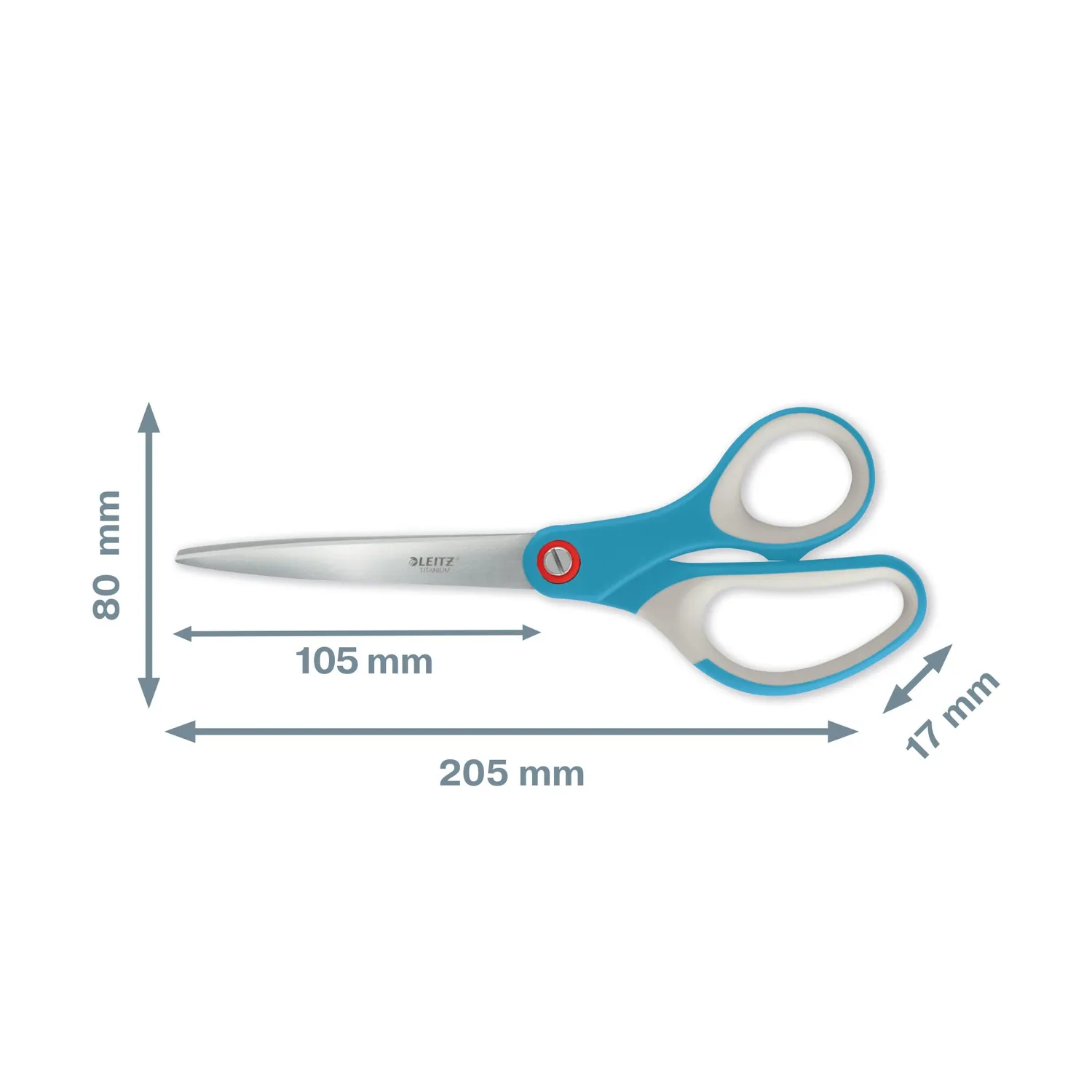 Leitz Cosy Titanium forbici 205 mm blu calmo