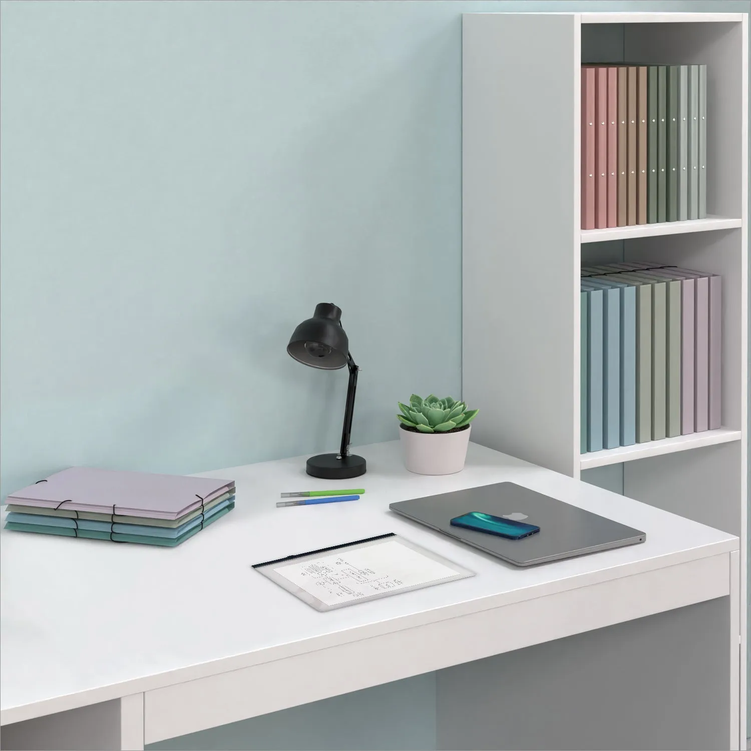 ACROPAQ Buste con Cerniera A5 Trasparenti PVC 5 Pezzi Nere