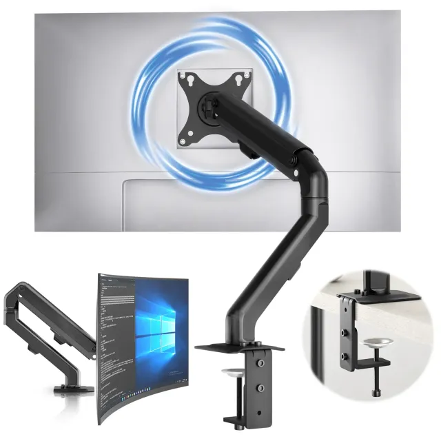 ACROPAQ Braccio monitor singolo 17-27 pollici gas