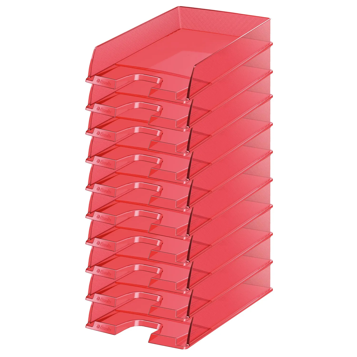 Esselte Europost Vaschetta Portacorrispondenza A4 Set 10 Pezzi Rosso