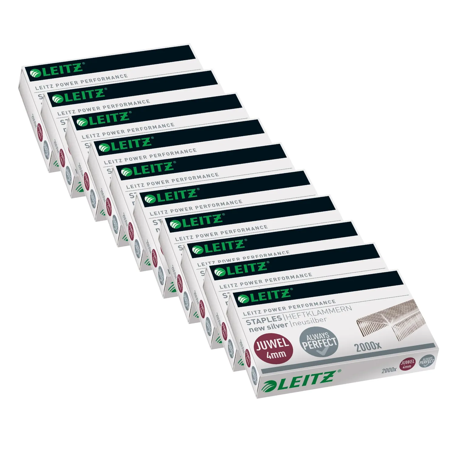 Leitz Juwel 56420000 punti metallici 6 mm zincati 2000 pezzi