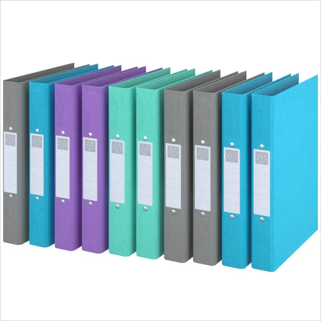 ACROPAQ Raccoglitori ad Anelli A4 Set 10 Pezzi Riciclati