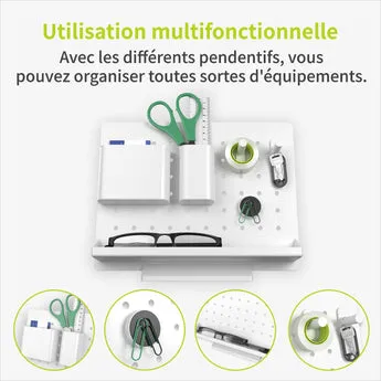 ACROPAQ Range Stylo portapenne plastica bianco
