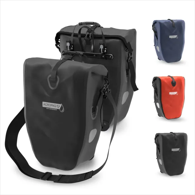 Acropaq Simple Borsa Bici 25 L Nera Impermeabile