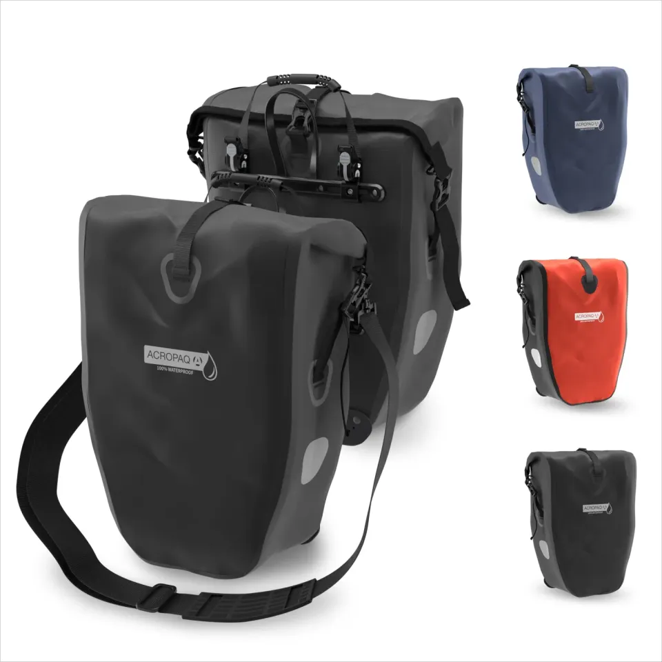 Acropaq borsa bici posteriore 25L singola impermeabile nera