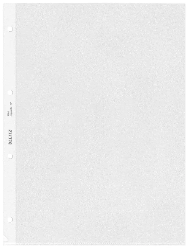 Leitz Cartellina Portadocumenti A4 Trasparente Goffrata 0,13 mm