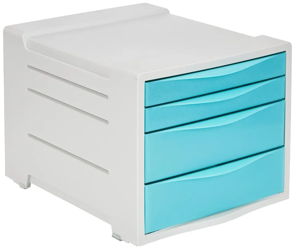 Esselte ColourBreeze cassettiera blu 4 cassetti scrivania