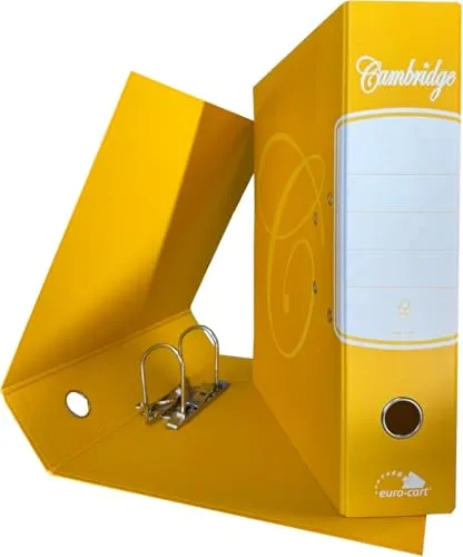 Euro Cart registratore leva A4 dorso 8cm giallo 1 pezzo