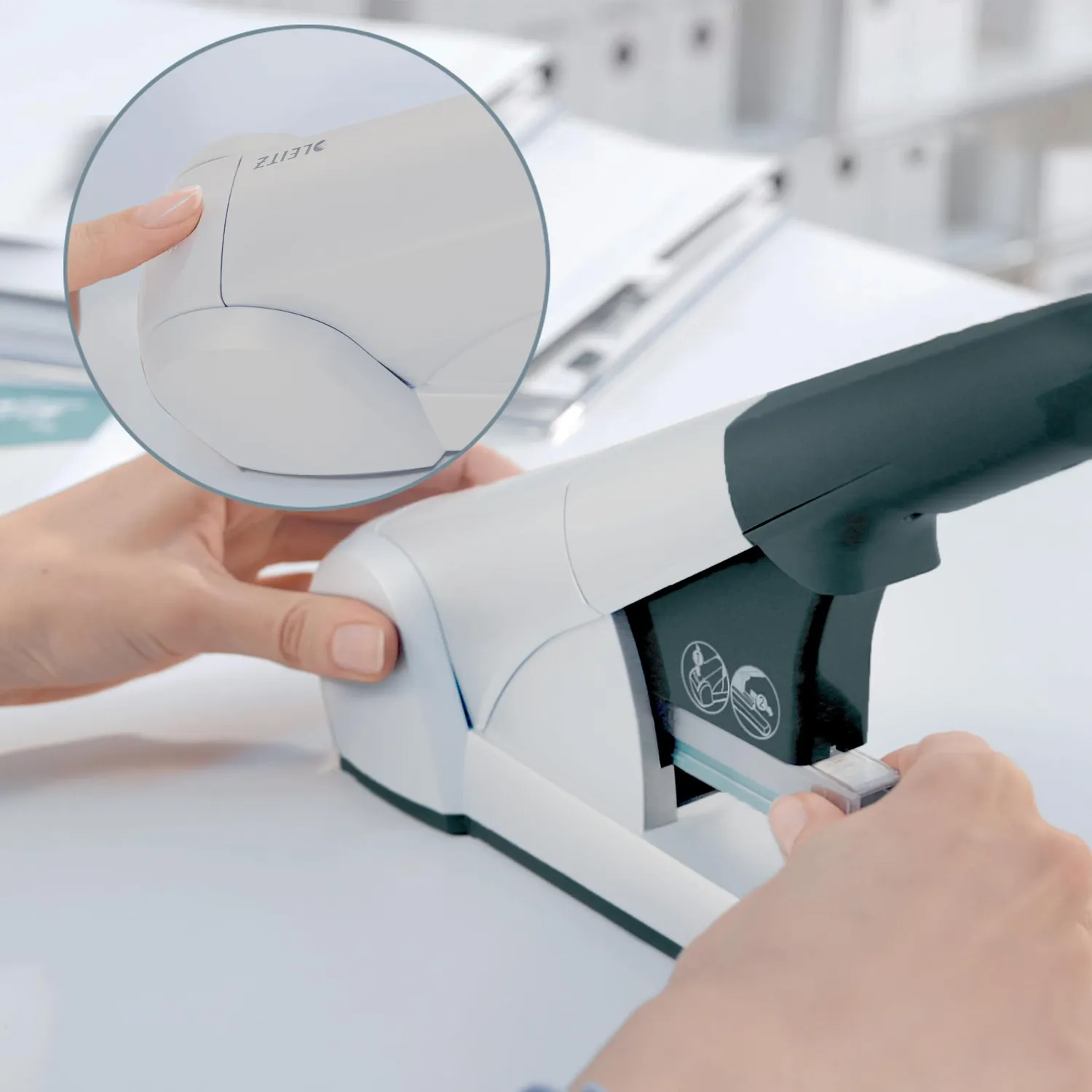 Leitz 55510084 cucitrice alta capacità 80 fogli