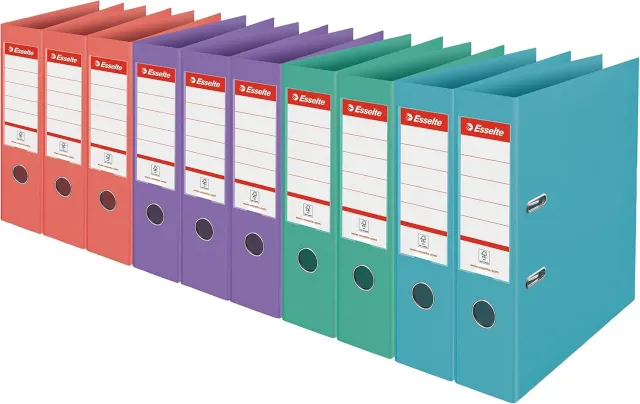 Esselte ColourBreeze registratore a leva A4 pastello 10 pezzi dorso 75 mm