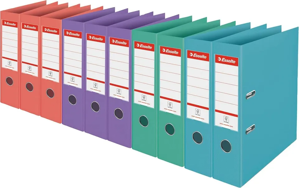 Esselte ColourBreeze registratore a leva A4 pastello 10 pezzi dorso 75 mm