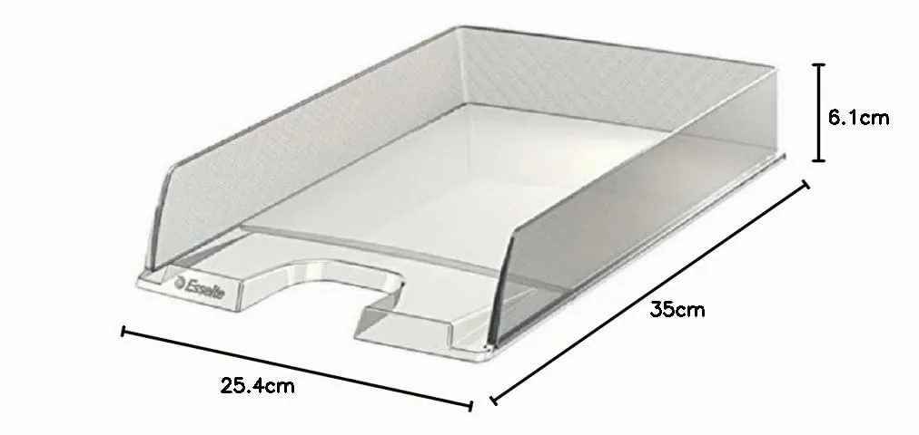 Esselte Europost 623603 vaschetta A4 trasparente impilabile