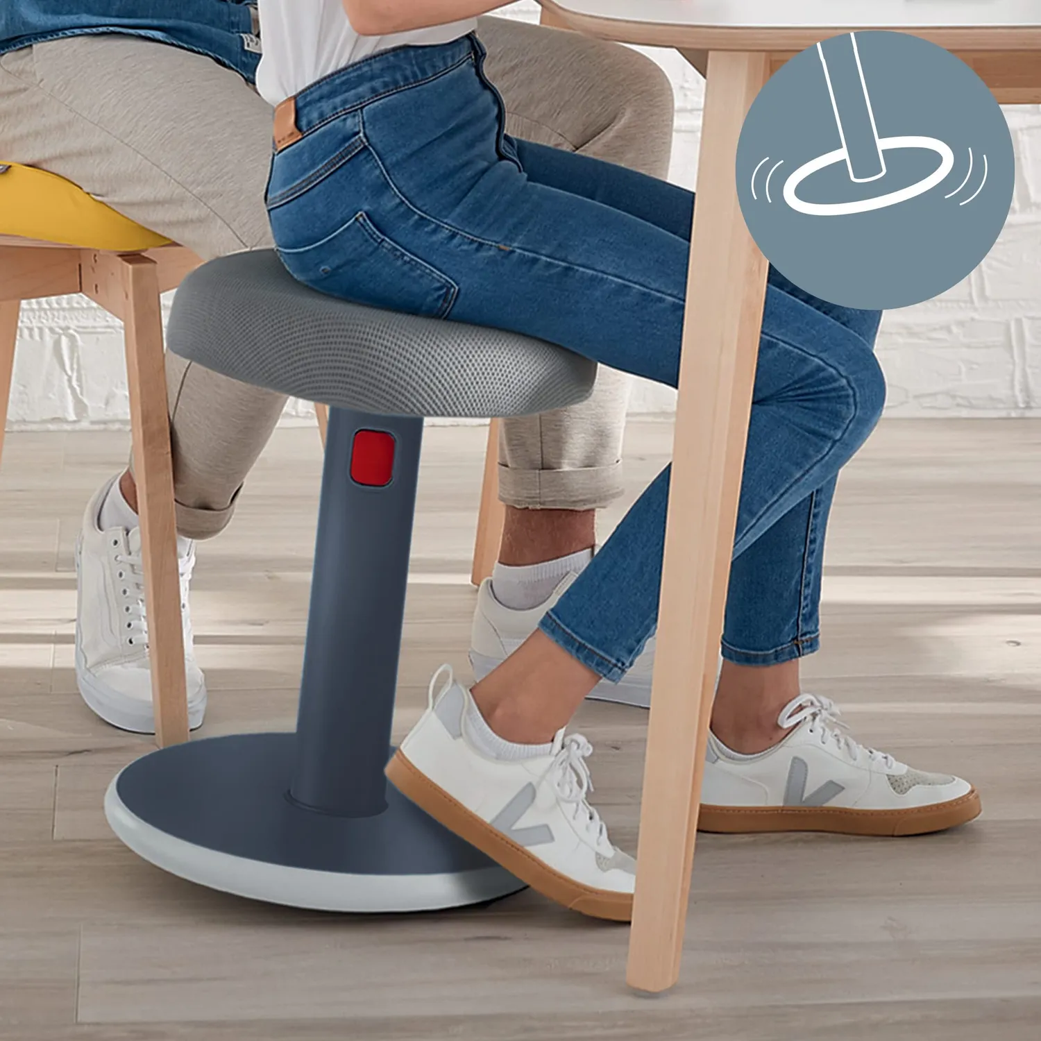 Leitz Ergo Cosy Active Sit Stand sgabello grigio 46-79 cm