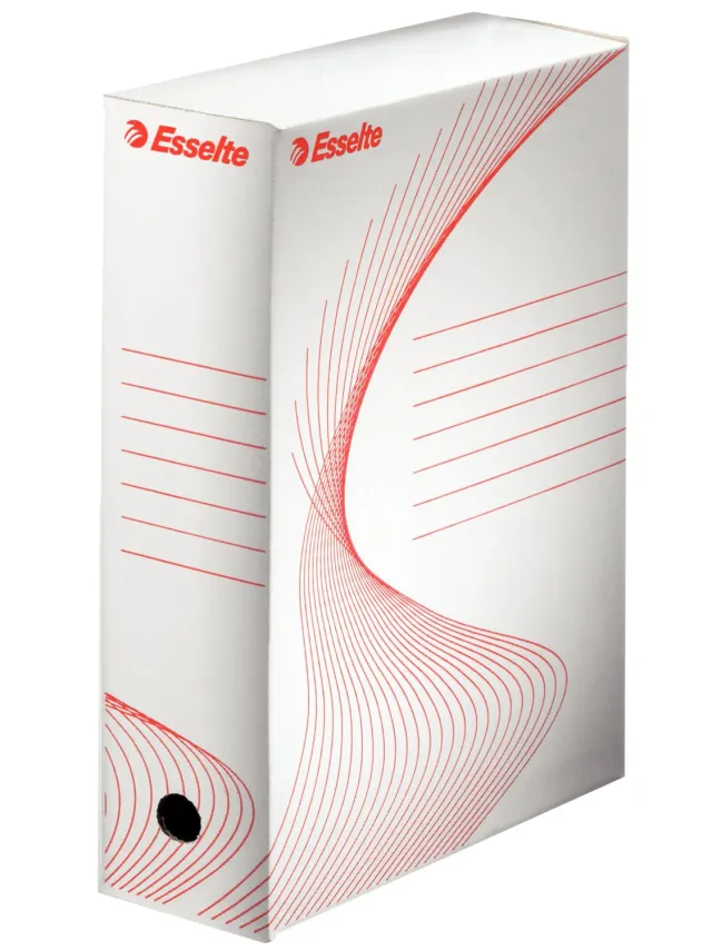 Esselte Boxy 100 scatola archivio A4 dorso 10 cm bianco 10 pezzi