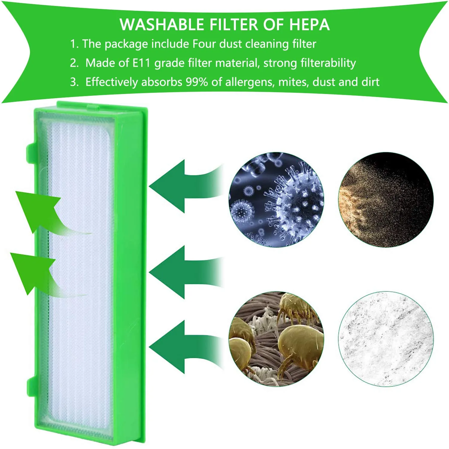 ABClife kit ricambi Vorwerk Kobold VR200 VR300 11 pezzi