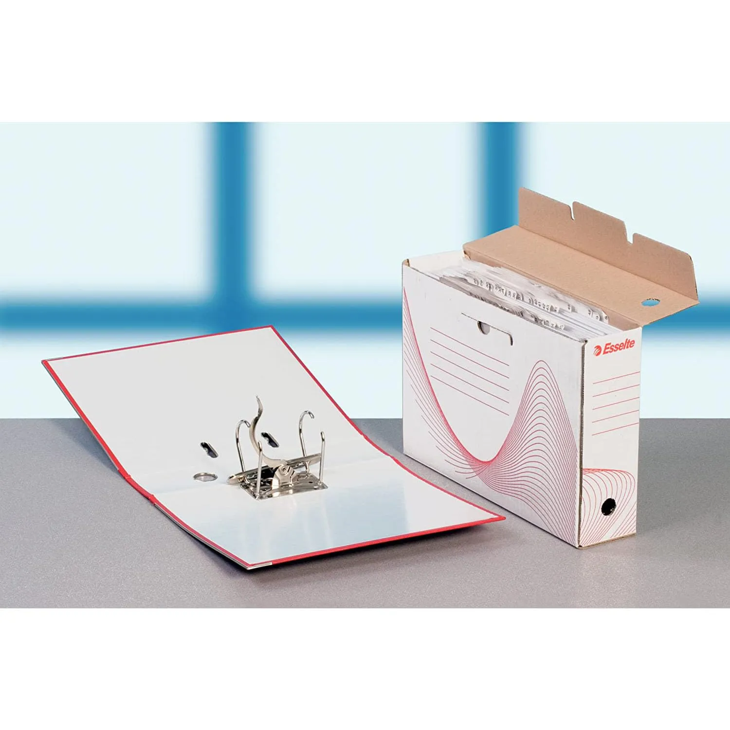 Esselte Boxy 80 128003 scatola archivio A4 8 cm bianco 10 pezzi