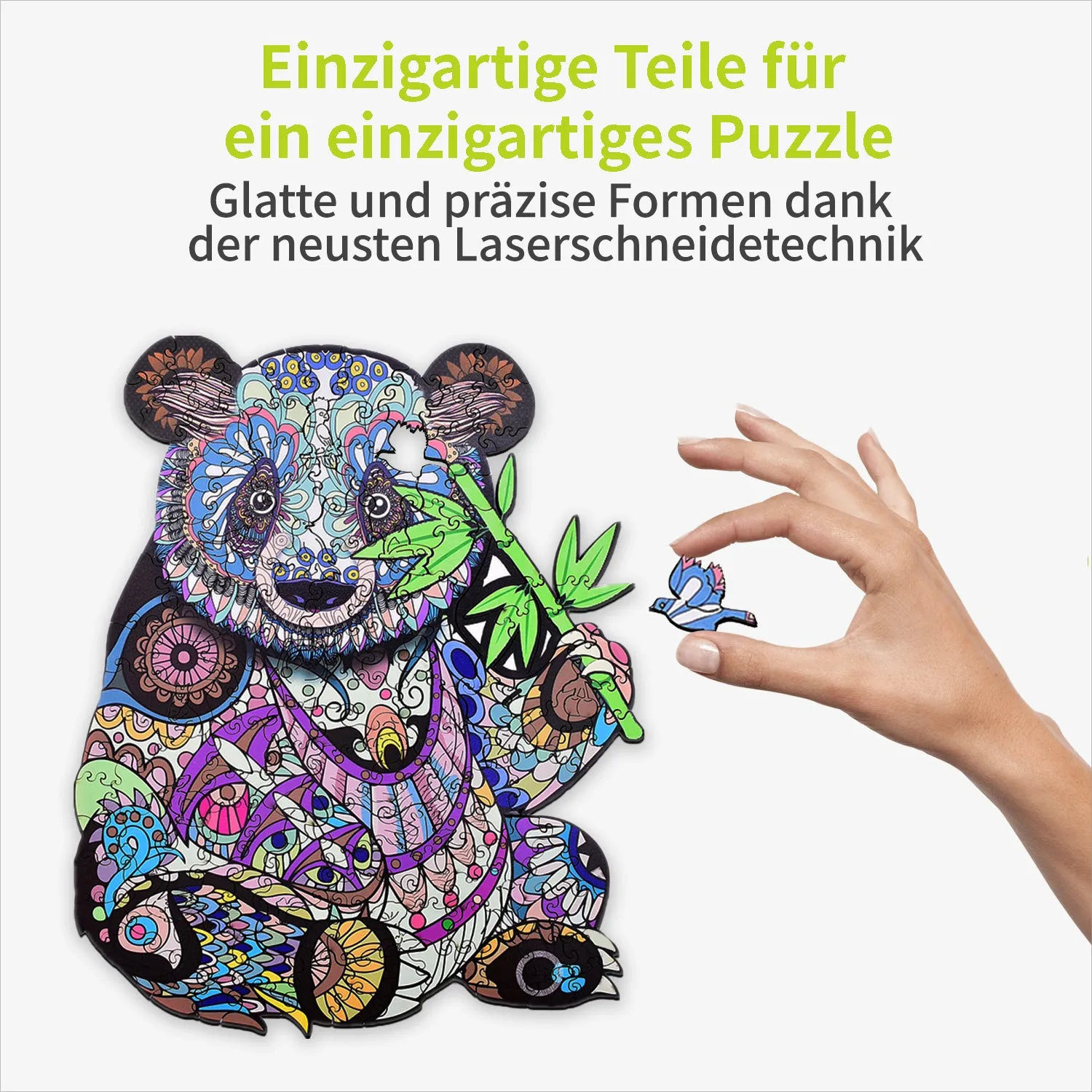 ACROPAQ Panda puzzle legno 150 pezzi A4
