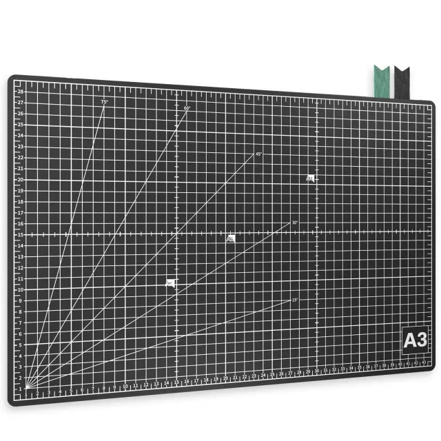 Acropaq Tappetino da Taglio A3 Nero Autoriparante