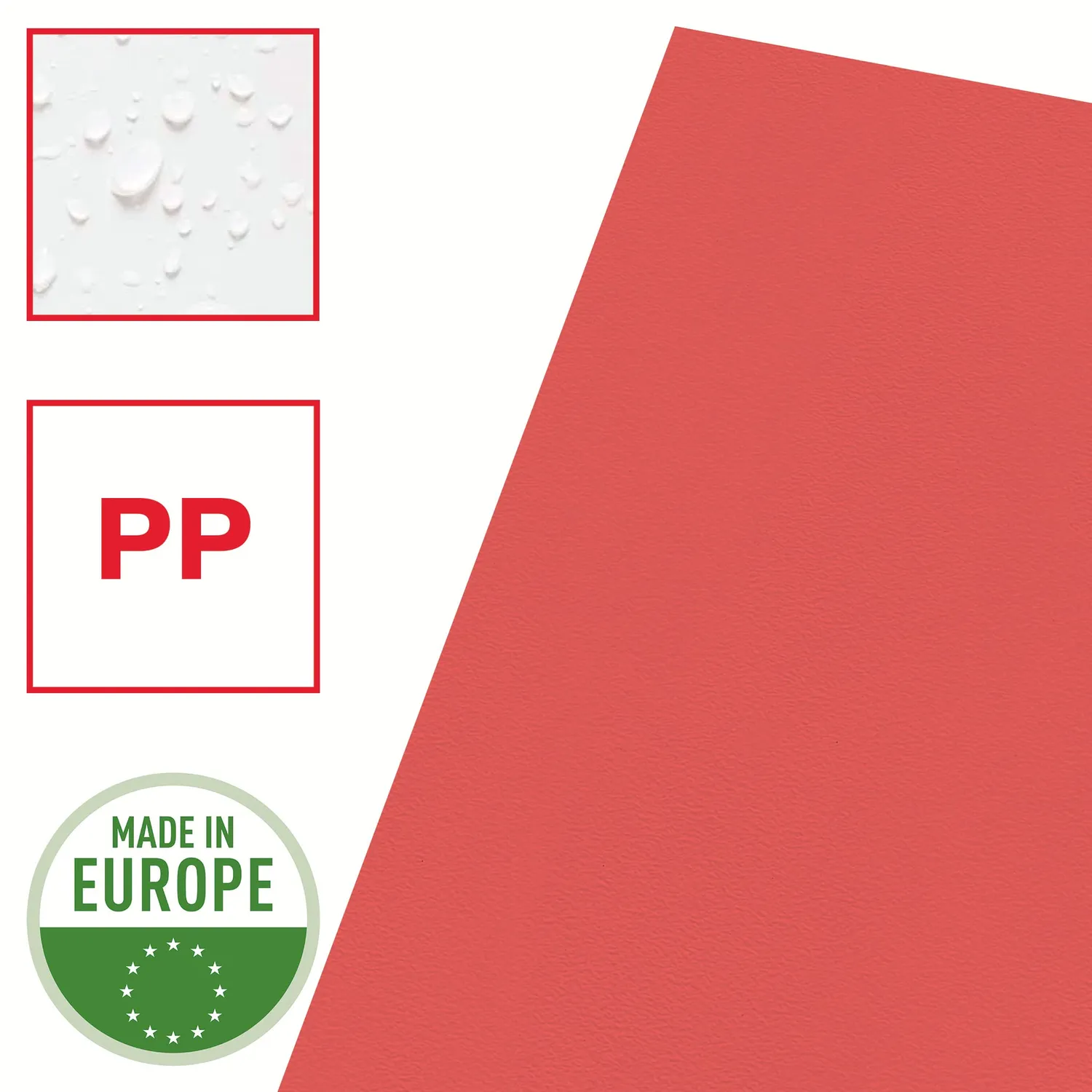 Esselte Deluxe 54834 buste a L A4 100 pezzi rosse antiriflesso