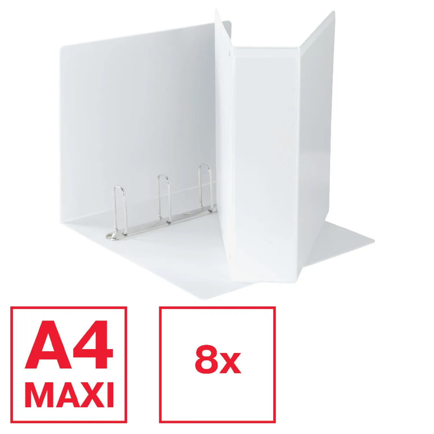 Esselte Display 394758000 raccoglitore 4 anelli Q bianco maxi 65 mm