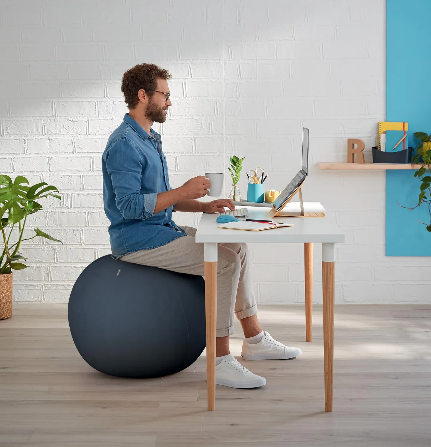 Leitz Ergo Cosy Active 52790089 Palla Seduta 65 cm Grigio