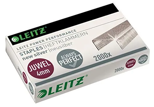 Leitz Ergo WOW Juwel 56410000 punti cucitrice 4 mm 2000 pz acciaio