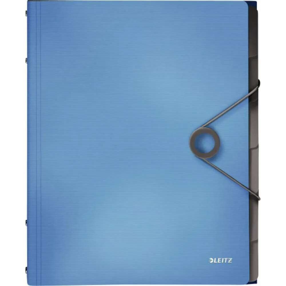 Leitz Ergo WOW Solid cartellina A4 6 scomparti nera
