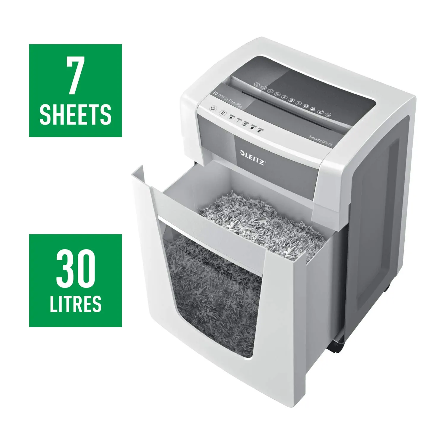 Leitz IQ Office Pro 80042000 distruggidocumenti bianco microtaglio P5+